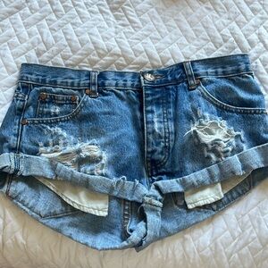 One Teaspoon denim shorts